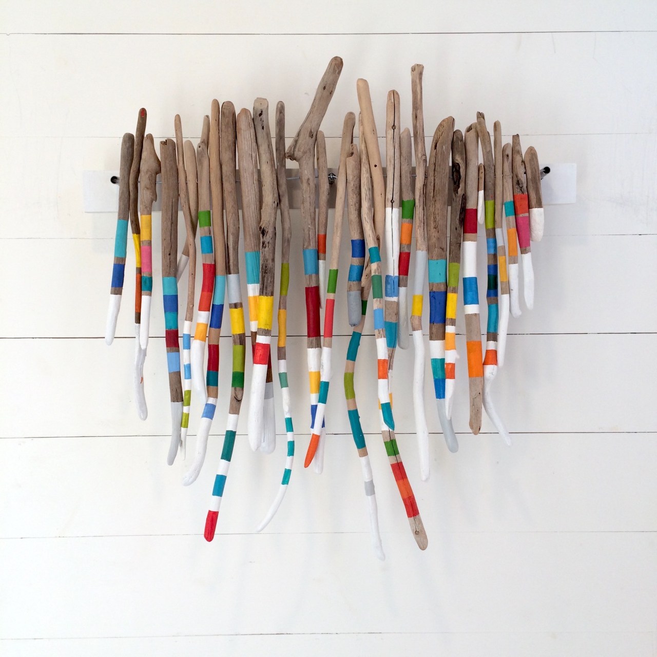 driftwood, driftwood art, art, color, coastal decor, îles de la madeleine, zanimo, coastal living contemporary sculpture, wall hanging